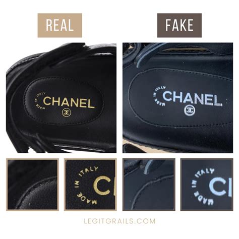 chanel trainers real vs fake